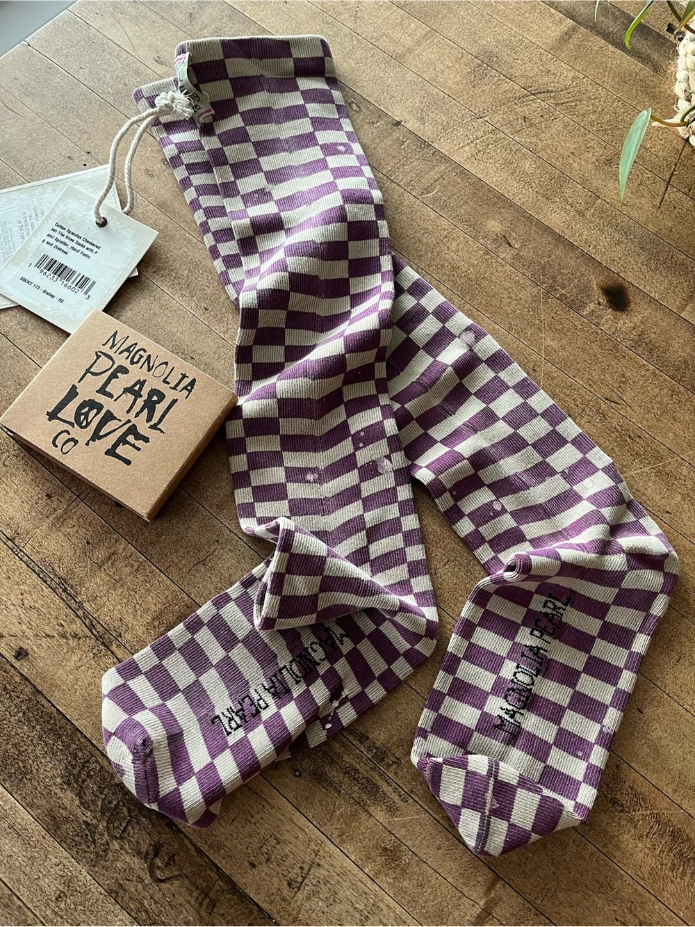 💟 Magnolia Pearl OTK Socks